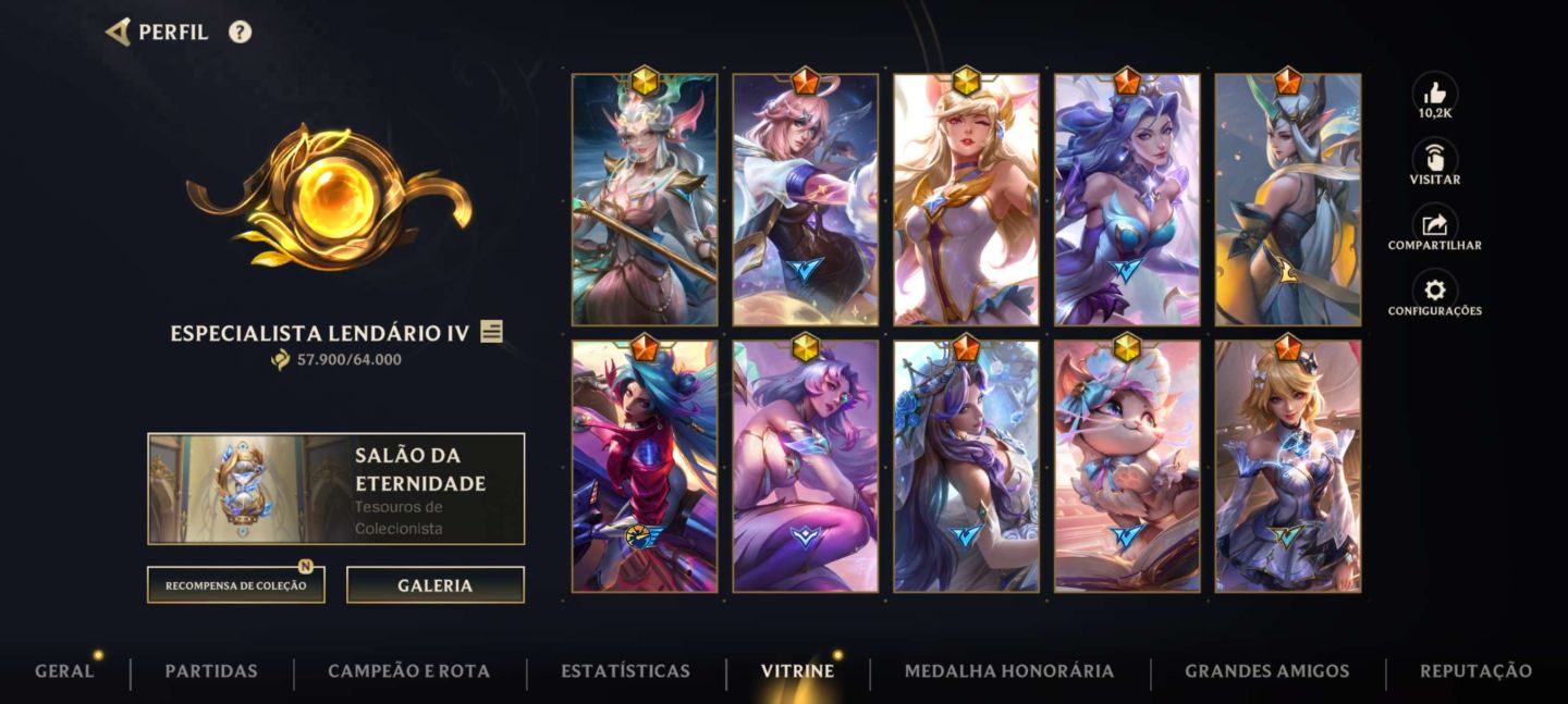 Conta wild rift 278 skins main sup