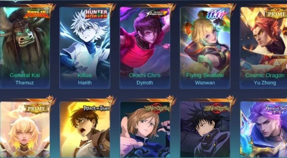 Conta Mobile Legends Lendary | 471 Skins | 133 Heróis | Legendary