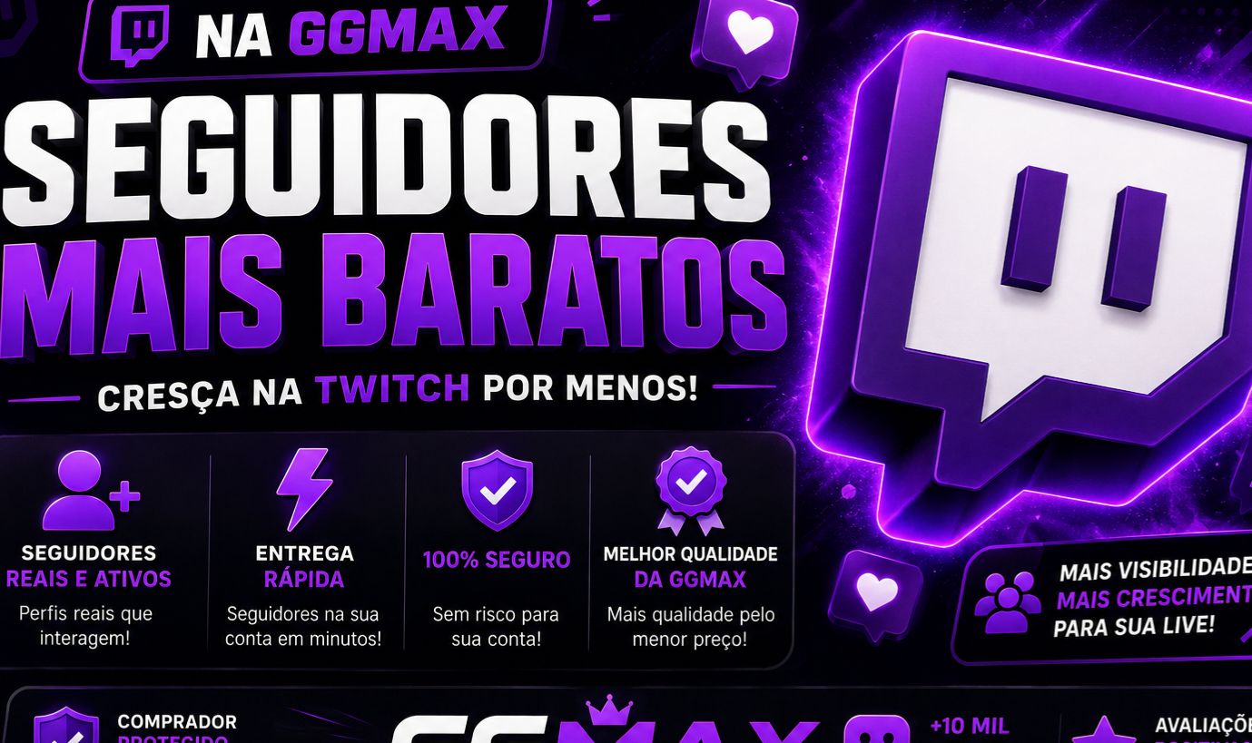 Seguidores para a Twitch - reais com entrega rápida