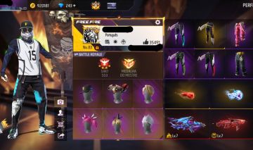 Conta Free Fire Level 83 com Segundo Passe 7 Angelicais 850+ Peitorais Prime 8