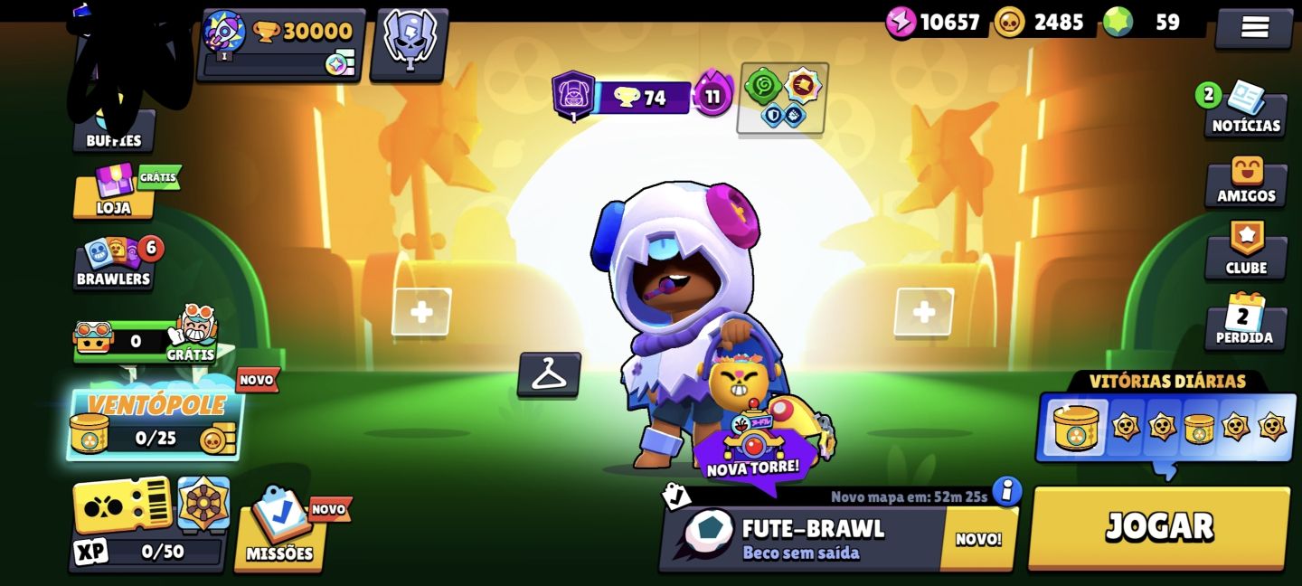 Conta 3 em 1! Brawl Stars, Clash Royale e Clash of Clans!