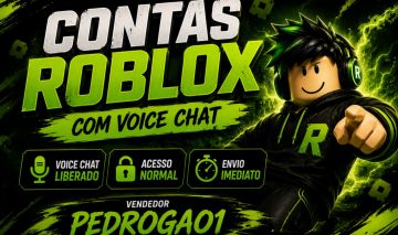 CONTA ROBLOX COM VOICECHAT // IDADE VERIFICADA SUPER BARATO ENTREGA AUTOMÁTICA