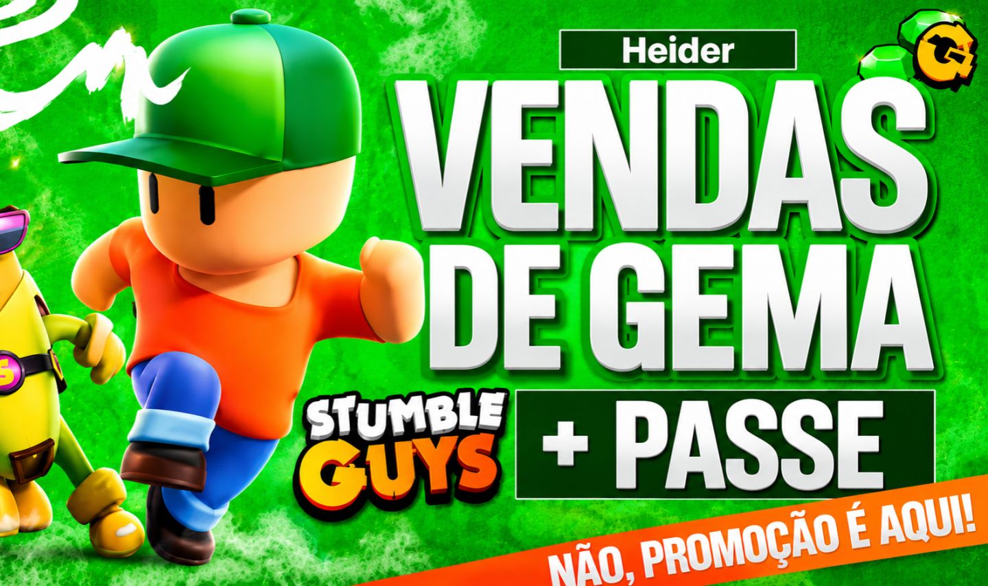 [MELHOR PREÇO] STUMBLE GUYS - GEMAS BARATAS E PASSE PREMIUM