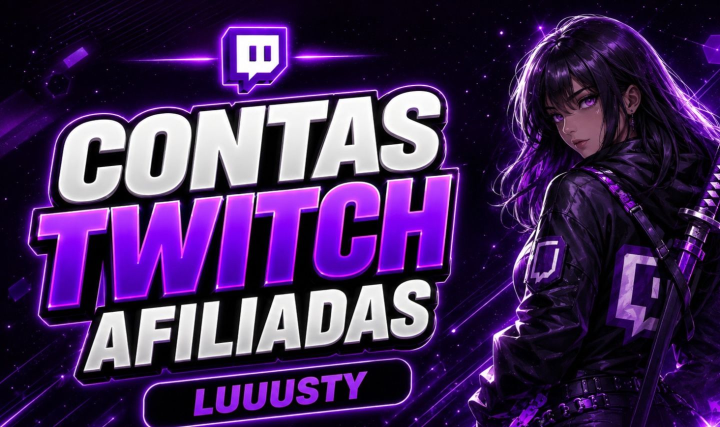 CONTAS AFILIADO ATIVO TWITCH - MELHORES PREÇOS - ENTREGA AUTOMÁTICA