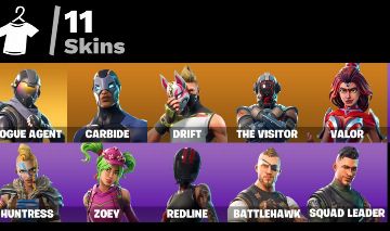 CONTA FORTNITE 11 SKINS ANTIGAS LEIA A DESCRINÇÃO!!