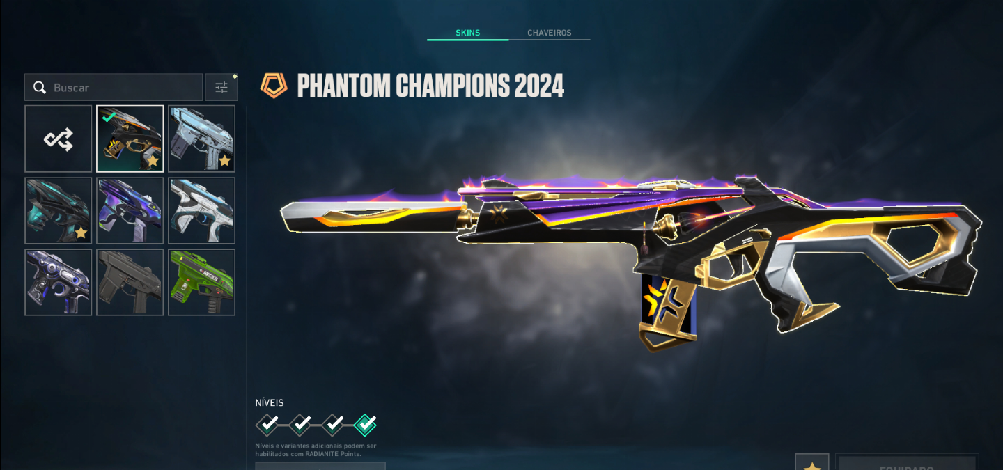Conta com skins limitadas