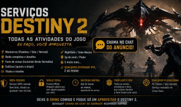 Destiny 2 | Atividades em Geral | (entrega em 24 horas)