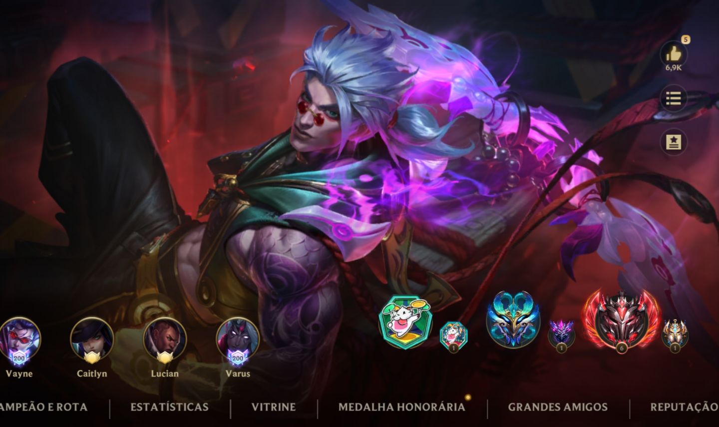 Conta main ADC! Muitas Skins!
