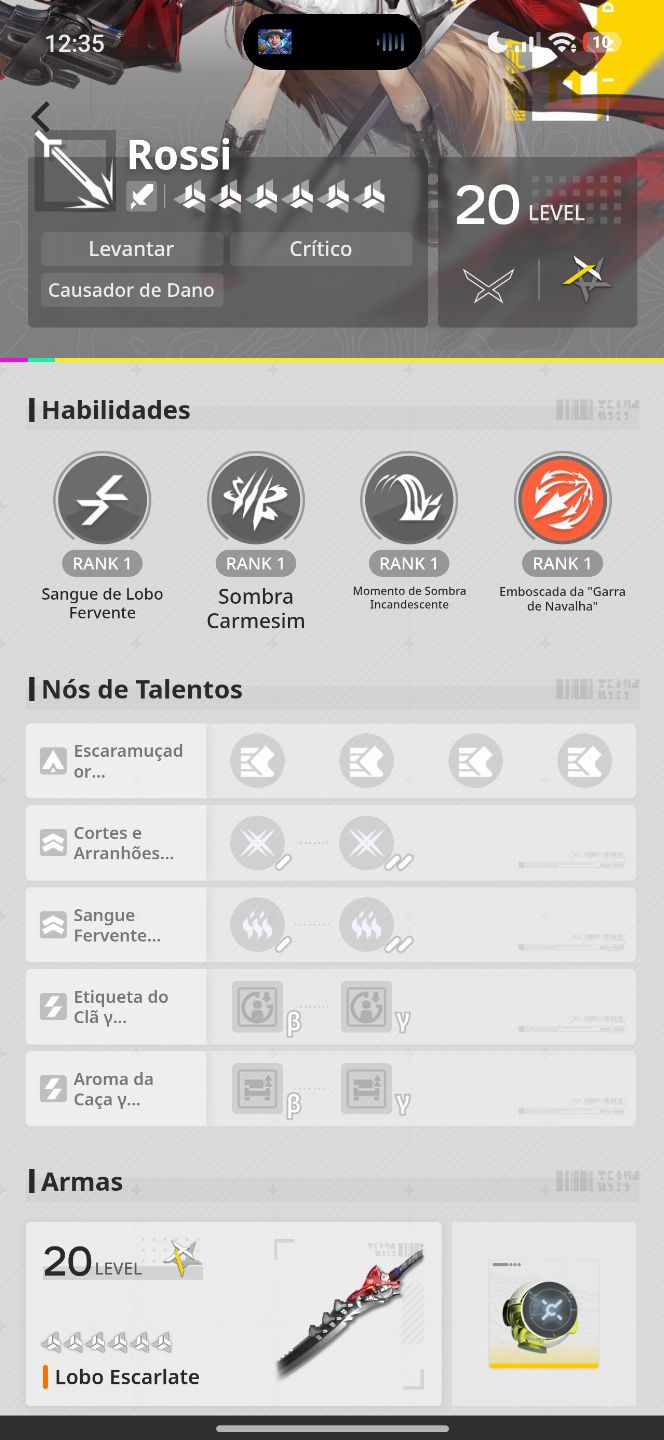 Conta AKE com vários personagens e armas assinaturas