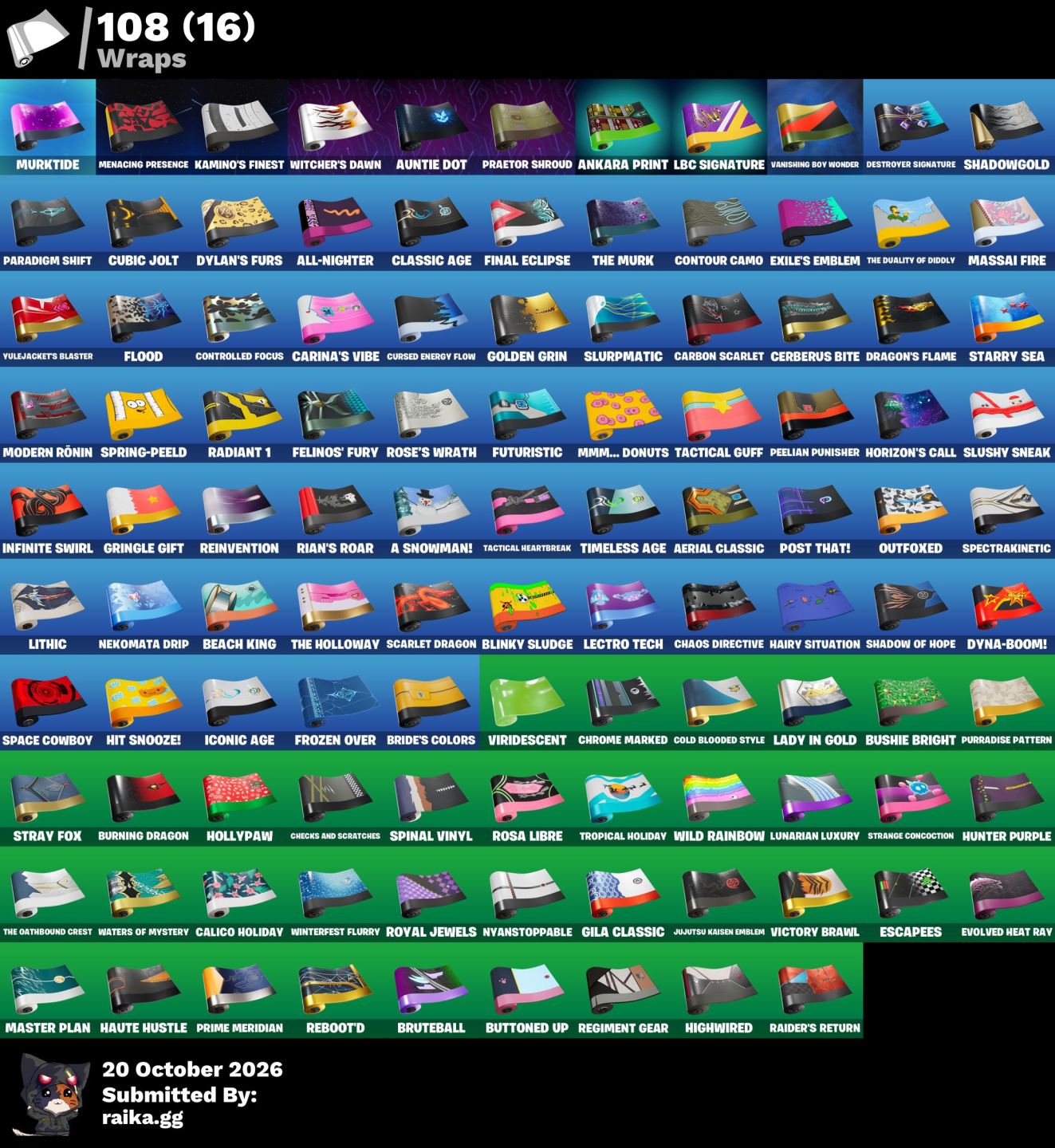 Conta Fortnite 120 skins Chun, Renegade, lebron, candy axe e reaper + 950 vbucks