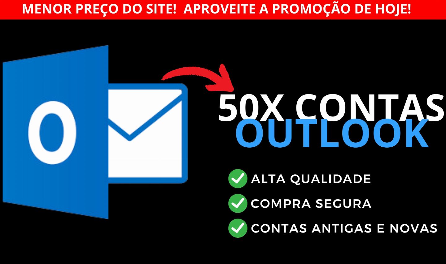 35X CONTAS NOVAS & 2024 OUTLOOK/HOTMAIL - (MELHOR QUALIDADE) ENTREGA RÁPIDA
