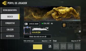 CONTA COD MOBILE NÍVEL 194.