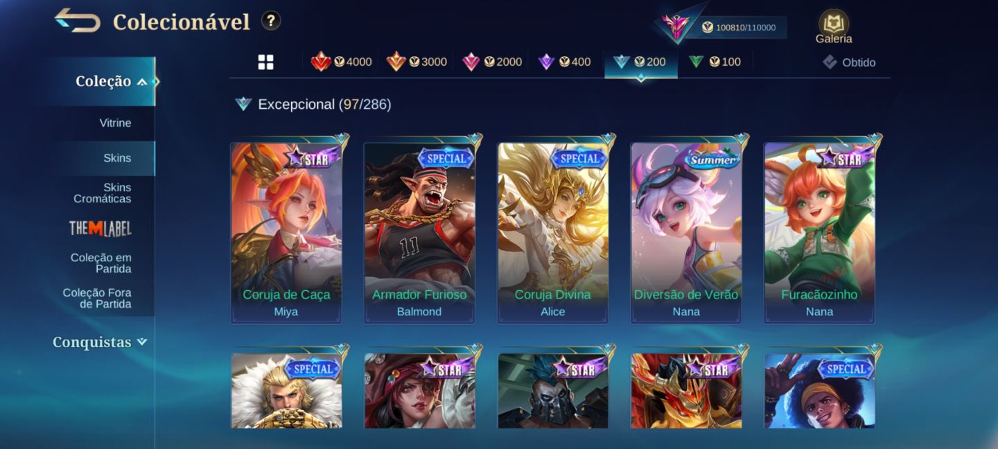 Conta colecionador prestigiado IV || Emblemas e hero full