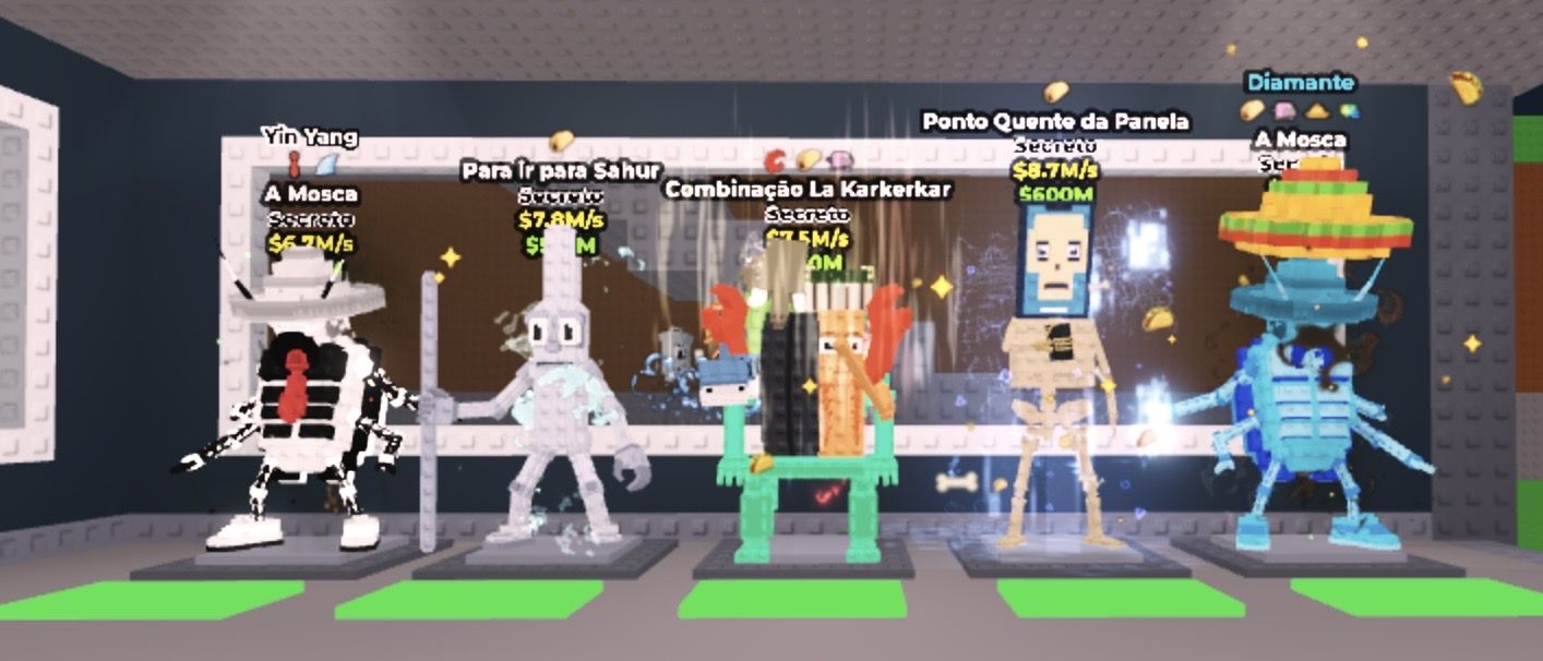 Combo de conta foçada em brainrot