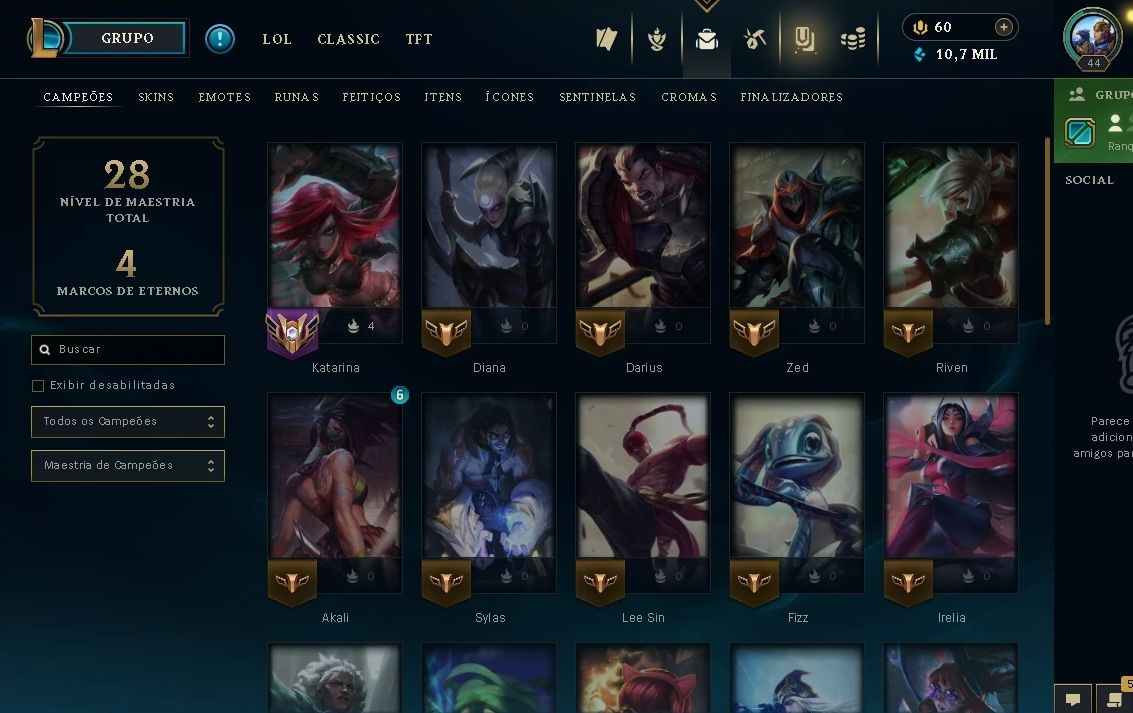 CONTA SMURF LOL | LEVEL 30+ | PRONTA PRA RANKED | SEM BANIMENTOS | SEM RANK