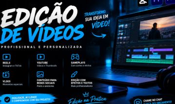 EDIÇÃO DE VÍDEOS PROFISSIONAL | YouTube, TikTok, Shorts e Reels (EM 24H)