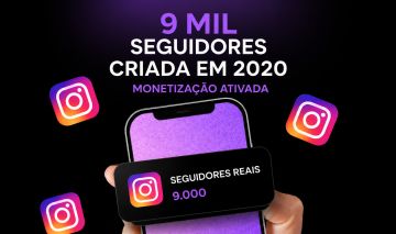 Conta Instagram | 9 Mil Seguidores Reais | Criada em 2020