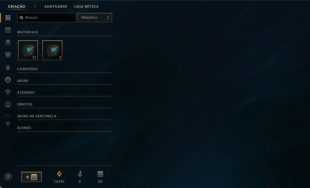 Conta LOL [346 skins] 4 ultimates
