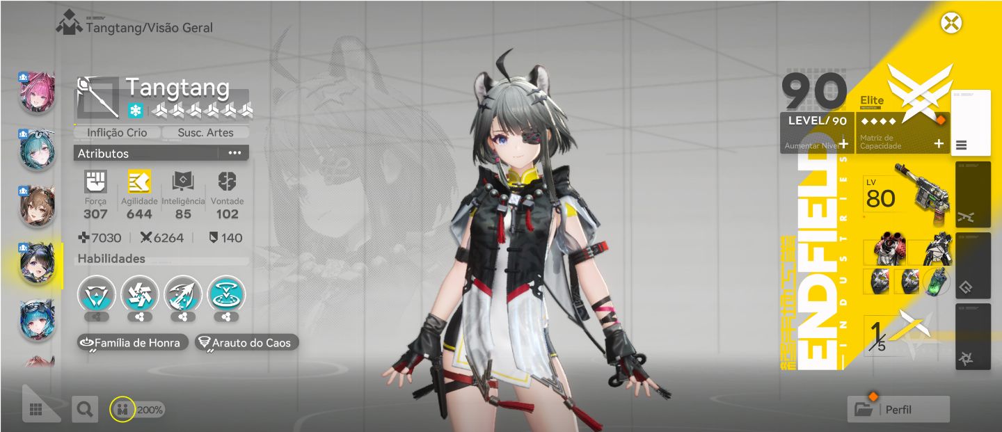 Conta ENDGAME Arknights TIME YVONE