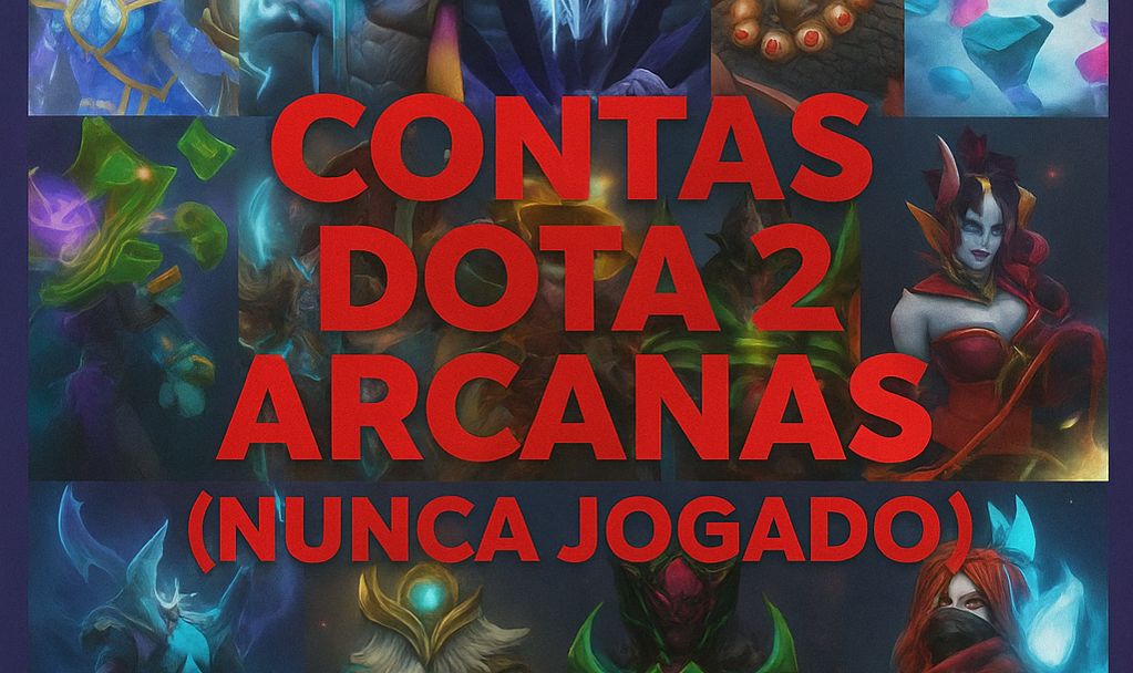 CONTAS DOTA 2 COM ARCANAS (CONTAS NUNCA JOGADAS)