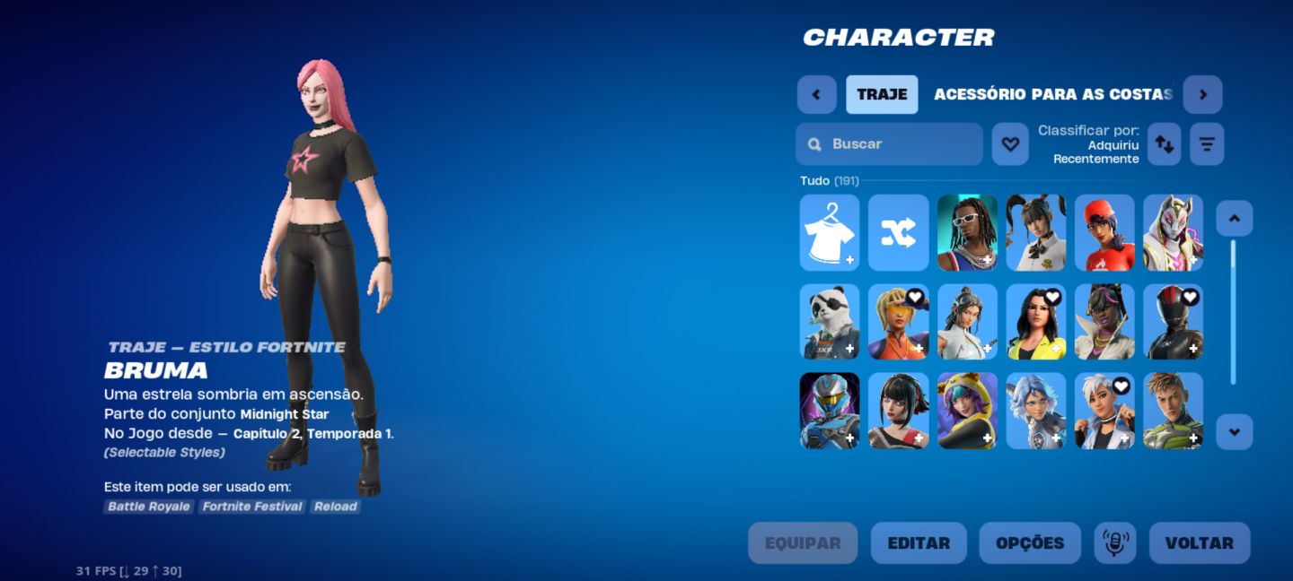 Fortnite com diversas skins!