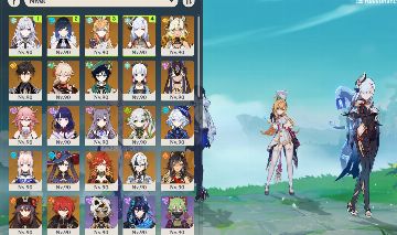 Conta Genshin Impact com Mavuika e Skirk com armas R1. 25 personagens 5 estrelas