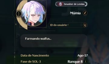 CONTA WUWA COM 17 PERSONAGENS E 12 ARMAS LIMITADAS.
