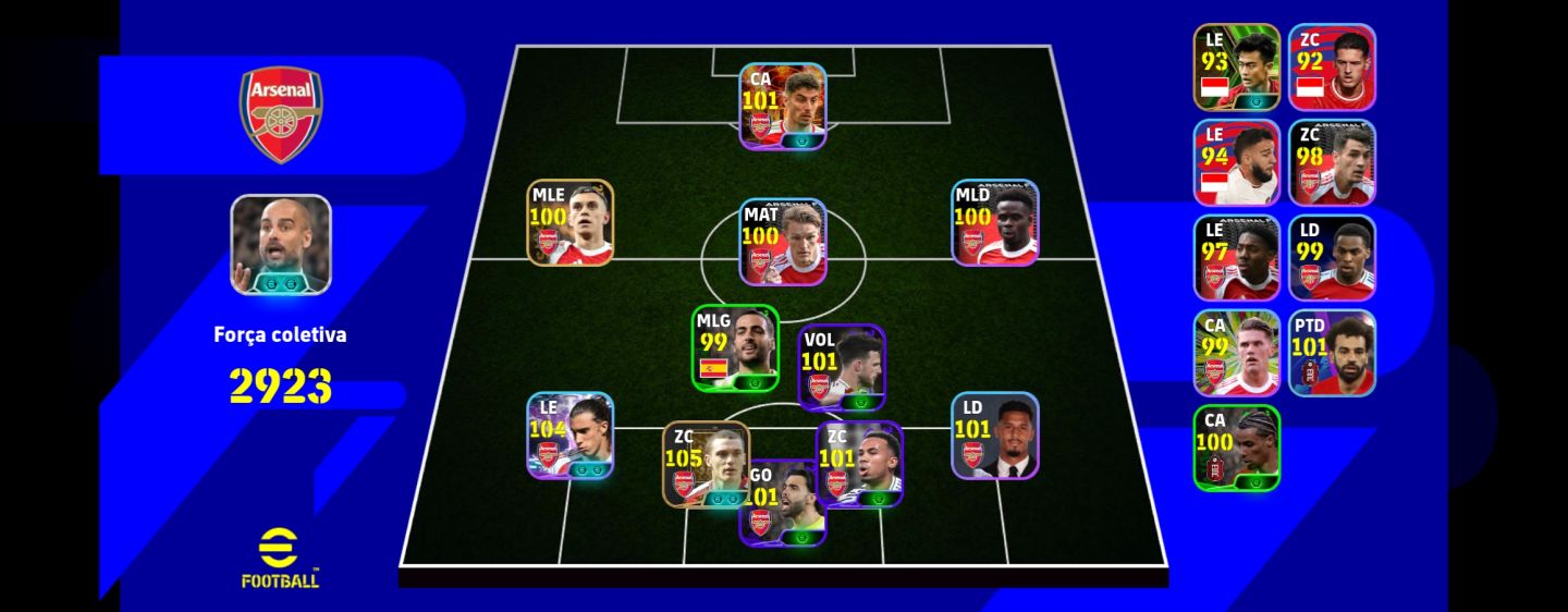 CONTA EFOOTBALL SEMI-FULL NOVO ADRIANO | NEYMAR BIG | BALE 107 | ZICO TIME 3260