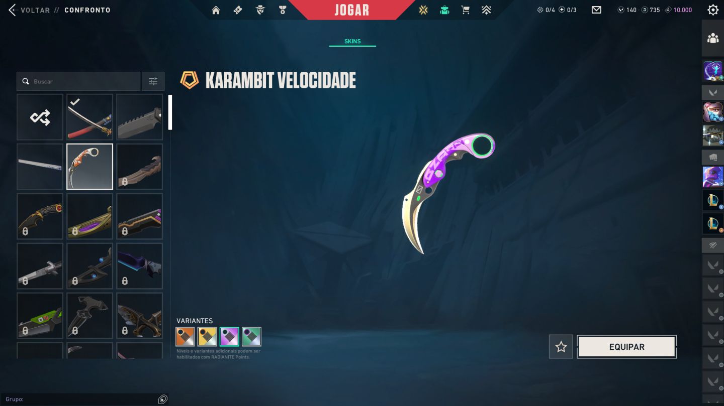 Conta valorant unico dono Varias skins