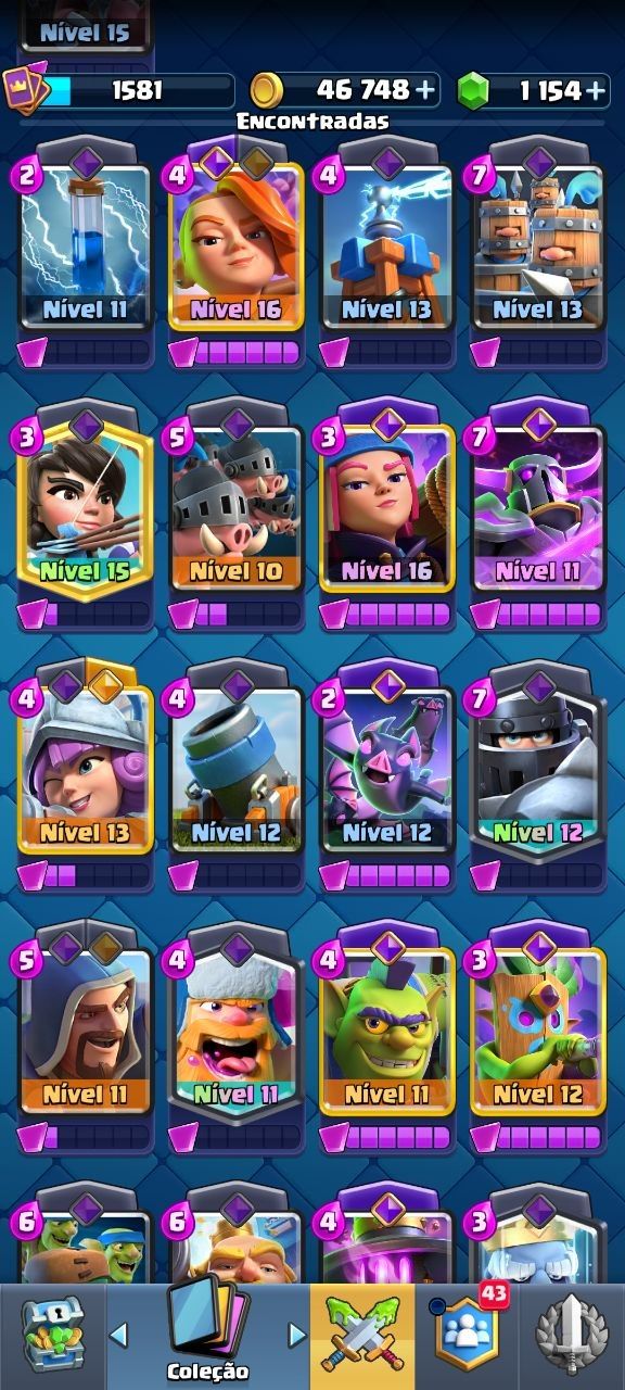 Conta clash royale +10k troféus 10 anos