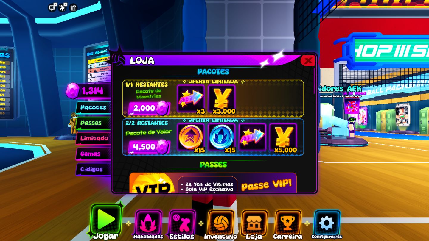 Contas de volleyball legends