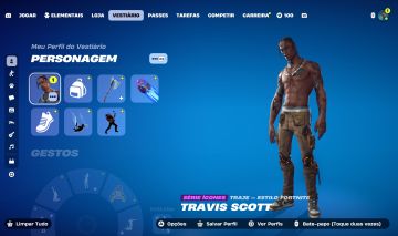 Conta fortnite com travis scott