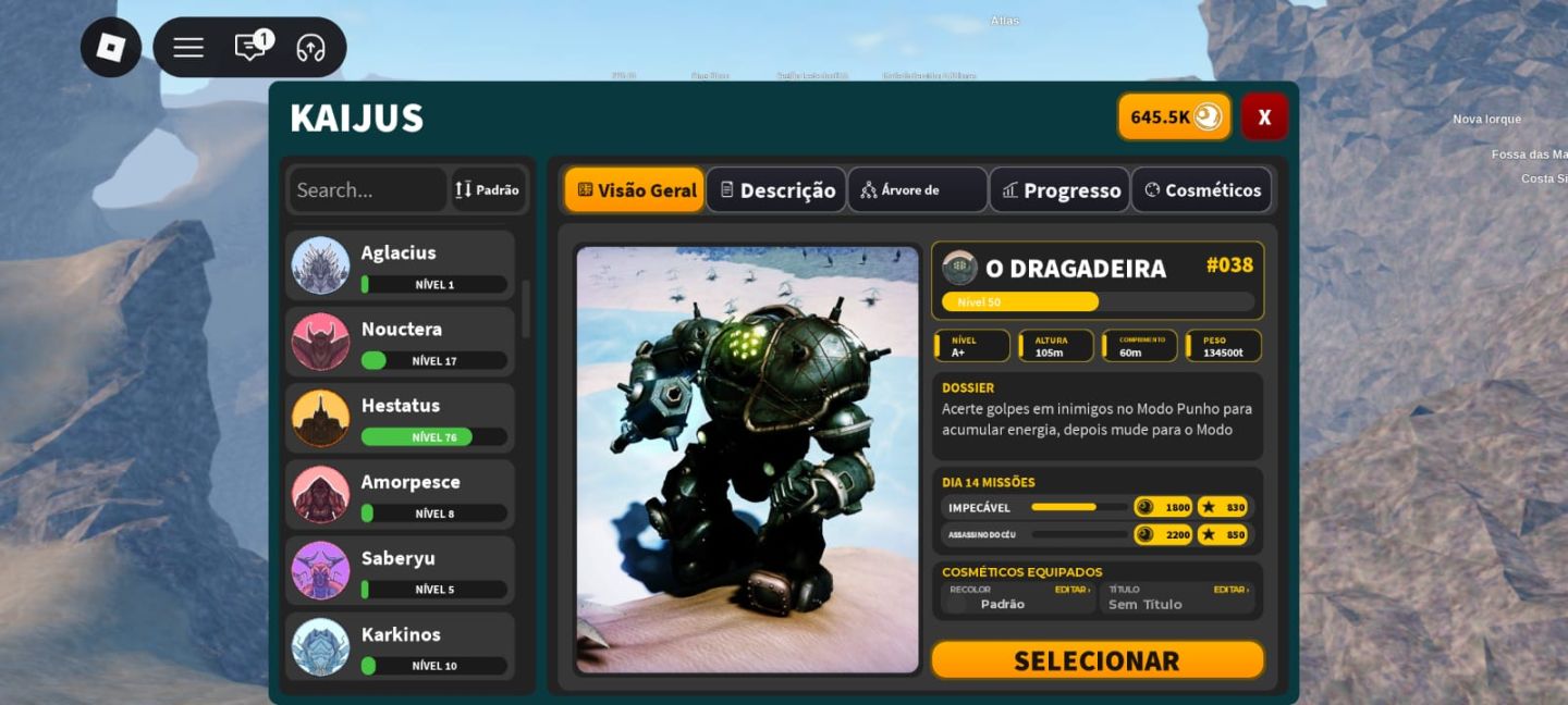 KAIJU UNIVERSE CONTA COMPLETA + TODAS AS GAMEPASSES | FULL GAMEPASS