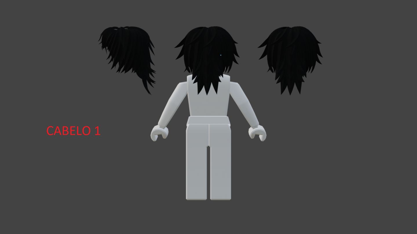 CABELOS 3D FEITOS NO BLENDER PARA SEU JOGO ROBLOX
