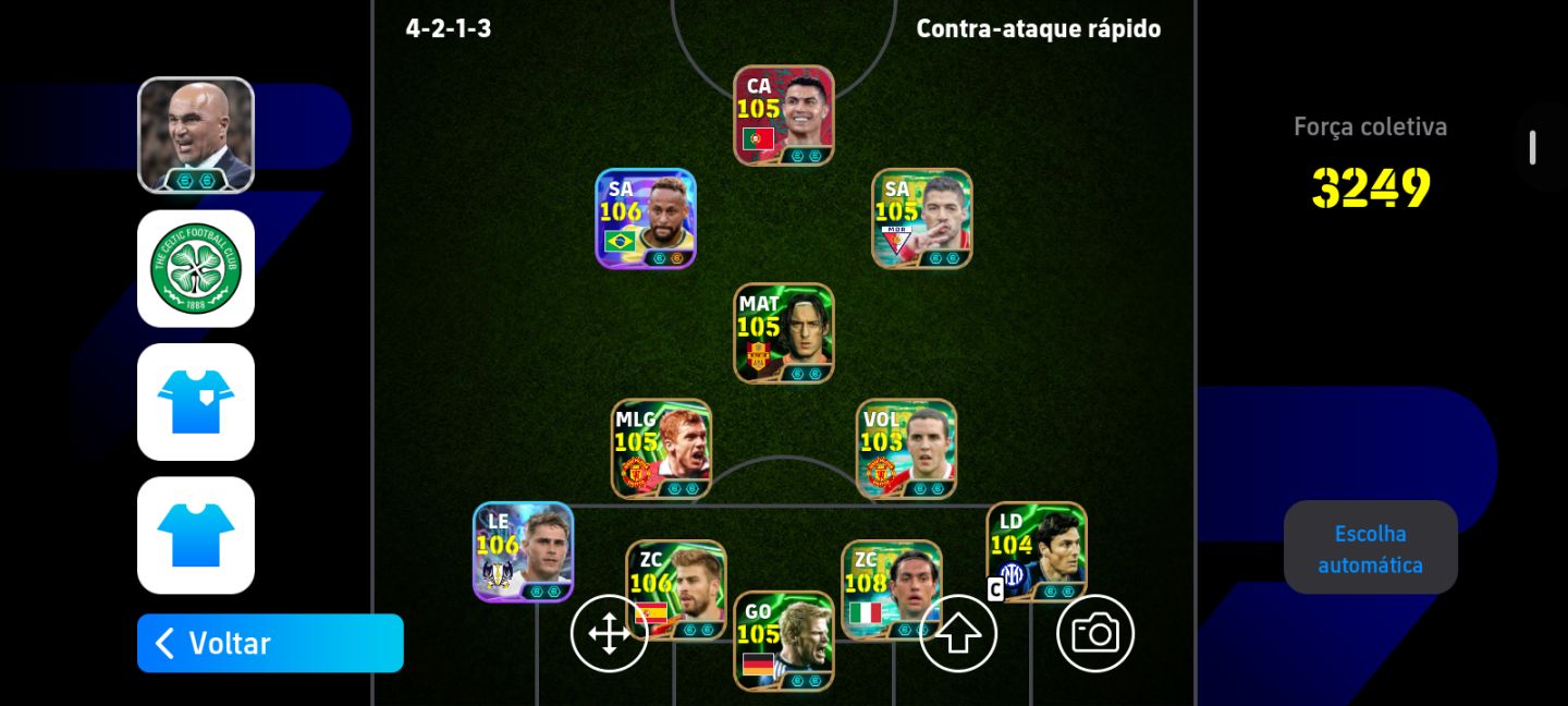 CONTA EFOOTBALL RARA! 3249 FORÇA | Ney BLITZ + NESTA + Suárez Blitz + Outros