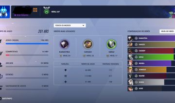 CONTA OW, COM 93 SKINS LENDARIAS, 236 SKINS AO TOTAL