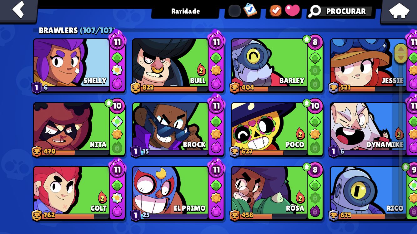 Conta de Brawl Stars barata e compensada