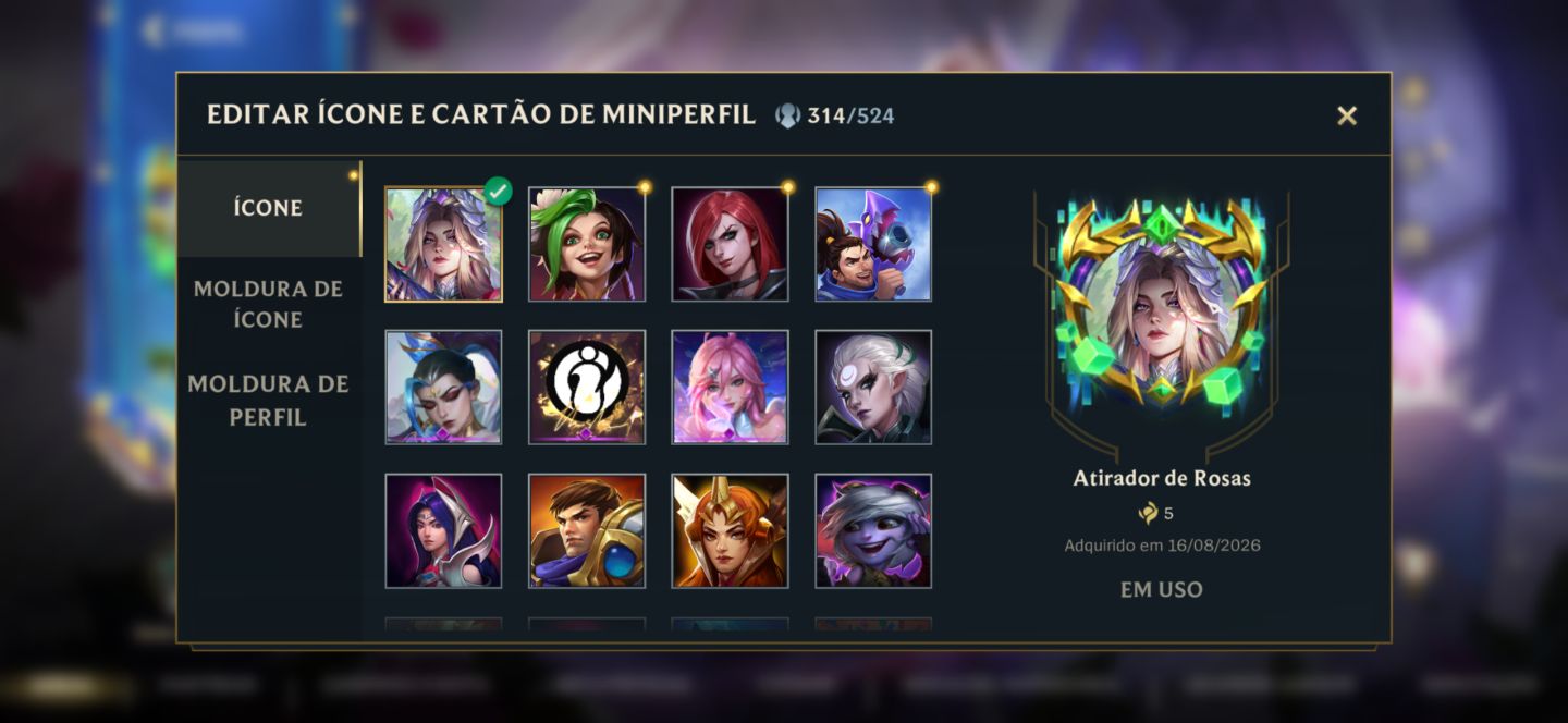 CONTA WILDRIFT FULL CHAMPS, 414 SKINS, EMOTE 20K WC EX CHALLENGER