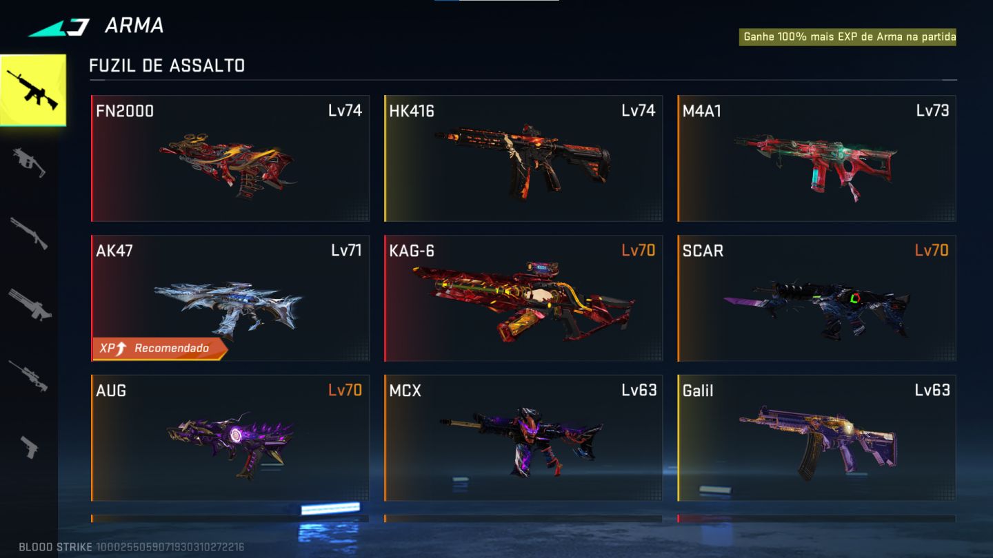CONTA BLOOD STRIKE COM EVO, SKINS DESEJADAS E ETC