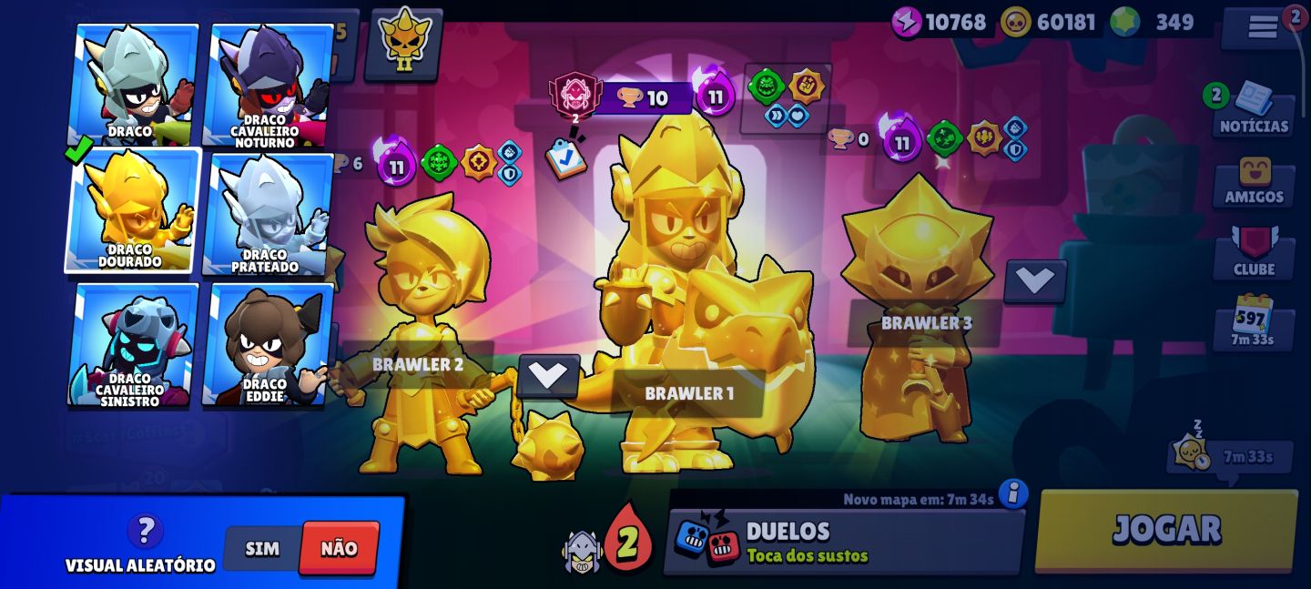 Conta Full, Alien Fama, 10 skin PRATA, 6 dourada e muita skin rara antiga
