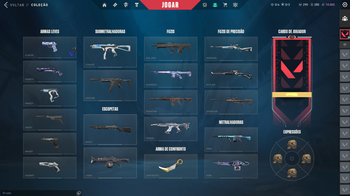 Conta Valorant +15 SKINS FA 40% OFF ( 1300 R$ GASTOS)