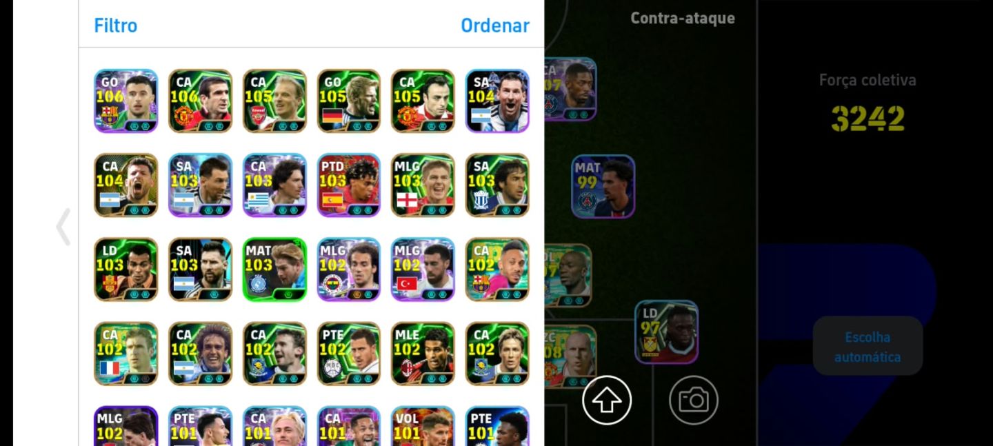 Conta Efootball, 3246, Dembelé e Mbappé 107.