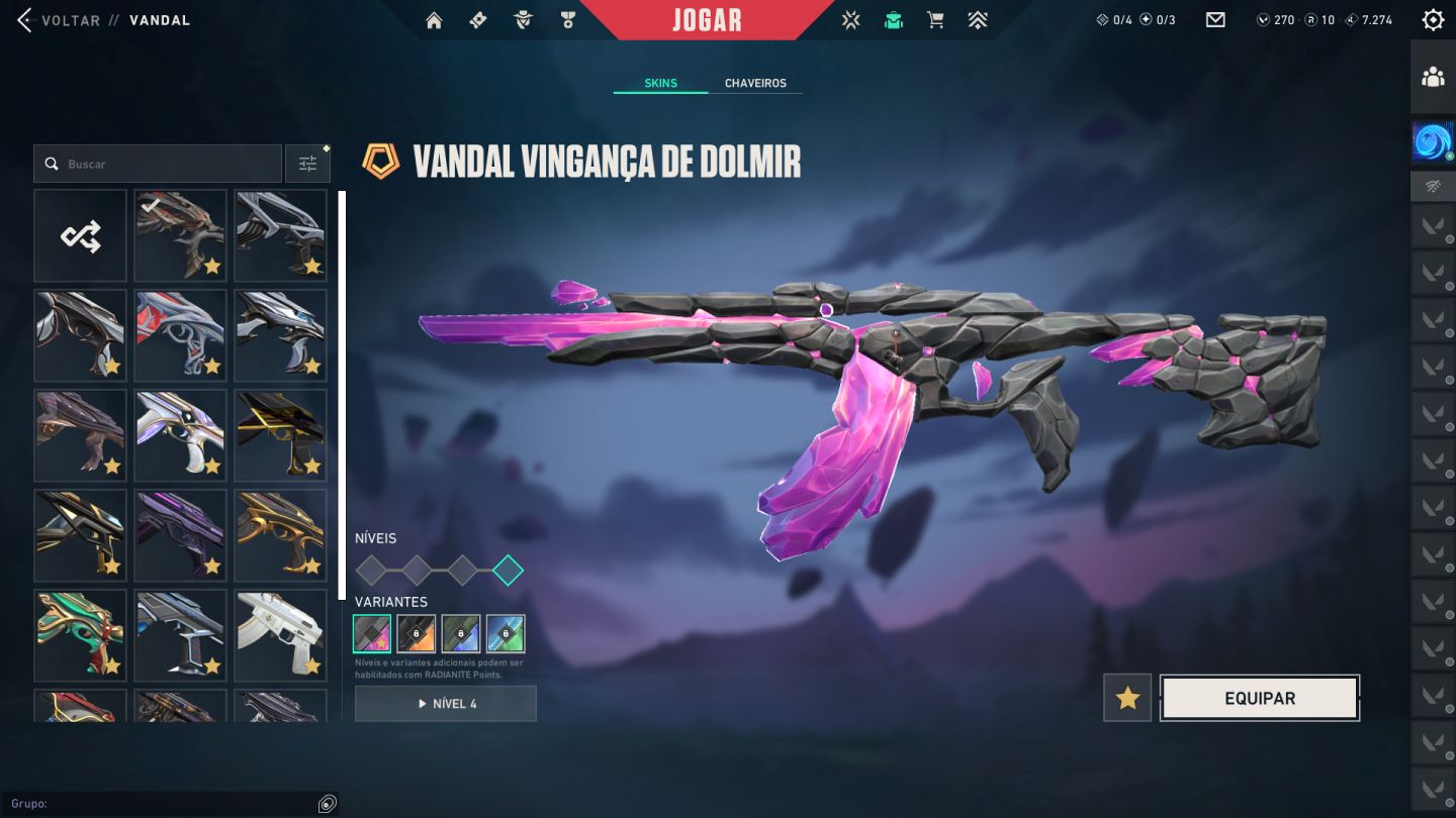Conta Valorant no preço pra sair rapido, skins raras, champions, facas e outras
