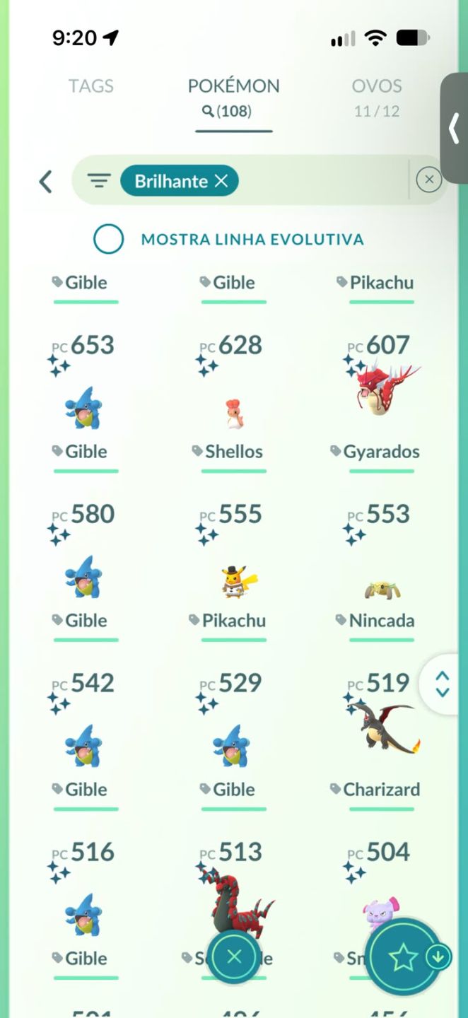 Conta de Pokemon muitos raros level 66