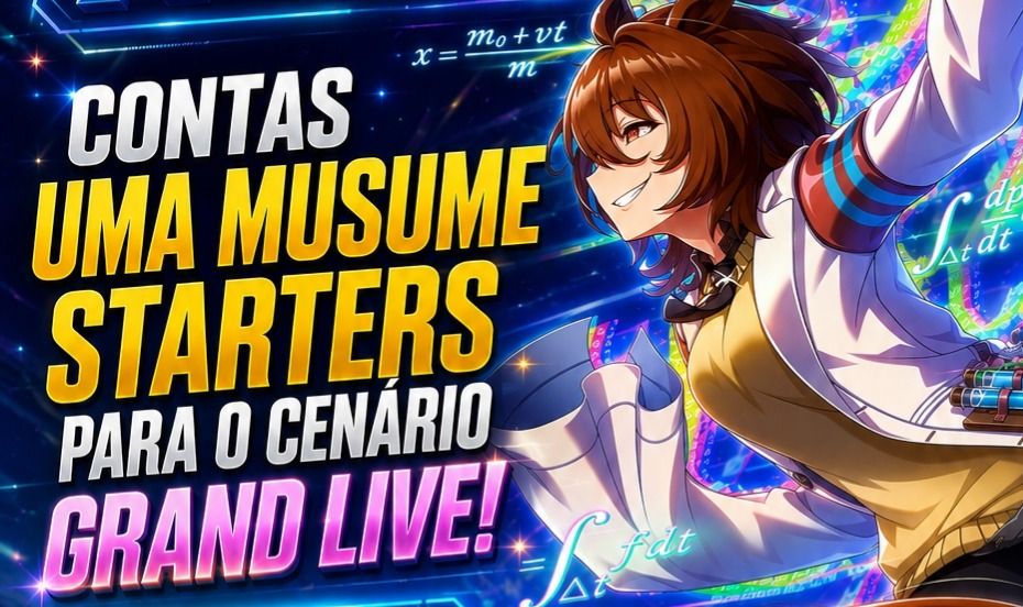 UMA MUSUME CONTAS COM CARTAS - TACHYON, KITASAN, LIGHT HELLO.