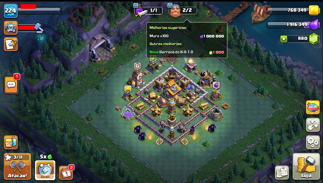 CV18 QUASE FULL | HERÓIS ALTOS | 9 SKINS LENDÁRIAS | PAISAGEM CLASH OF DRAGONS
