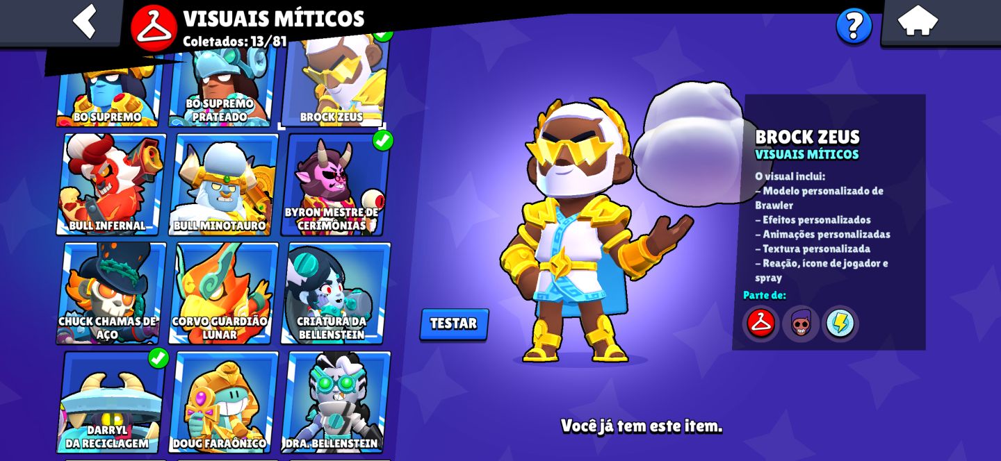 CONTA DE BRAWL COM P3,MESTRE,PIN DA MATCHERINO [Preço Imperdível]