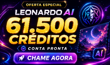 CONTA LEONARDO AI COM 61,500 CRÉDITOS (PROMOÇÃO IMPERDÍVEL)