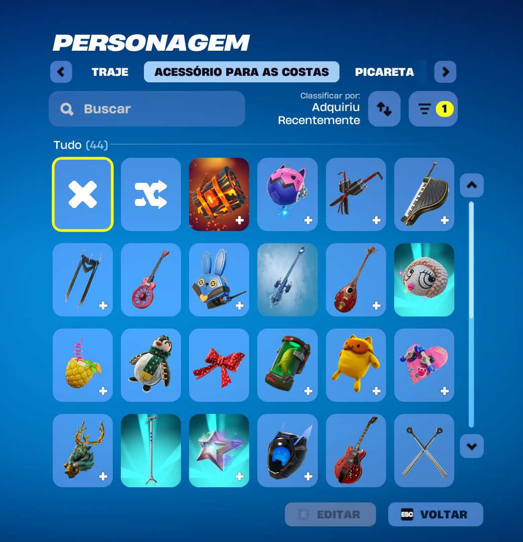Conta Fortnite | 34 Skins | Naruto + Ice Spice | Candy Axe + Carros