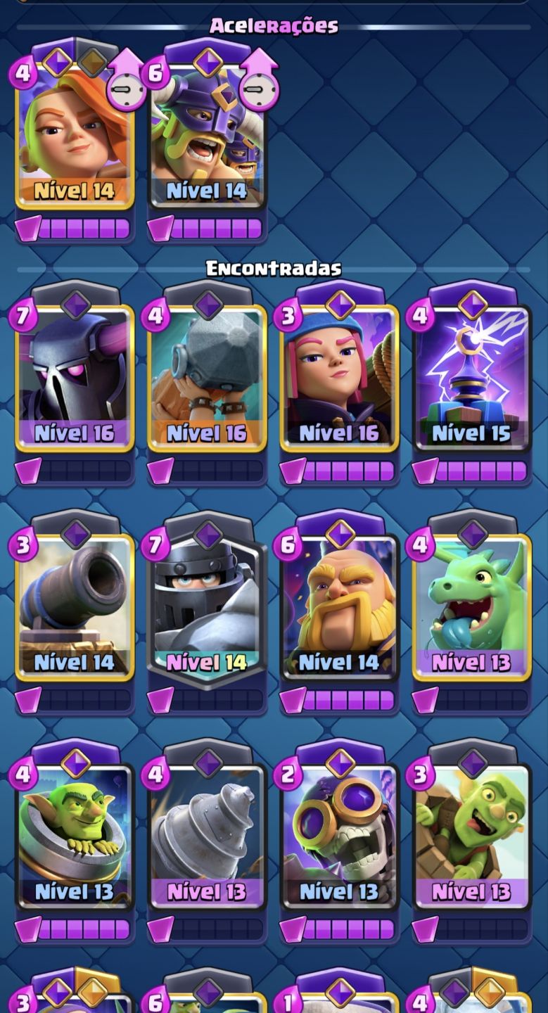 Conta de Clash royale 11K de troféus muitas evoluções